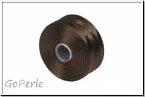 S-Lon, Size D, Beading Thread, Fdelgarn, brown, 1 Spule